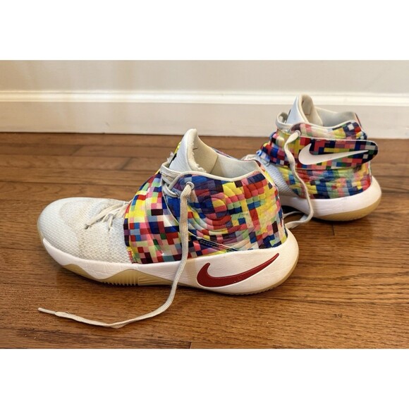 2015 Nike Kyrie 2 Rainbow Multicolor Basketball Shoes US Size 7, Model 820537-68 - Picture 8 of 11